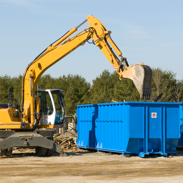 how does a residential dumpster rental service work in Fannin County Georgia